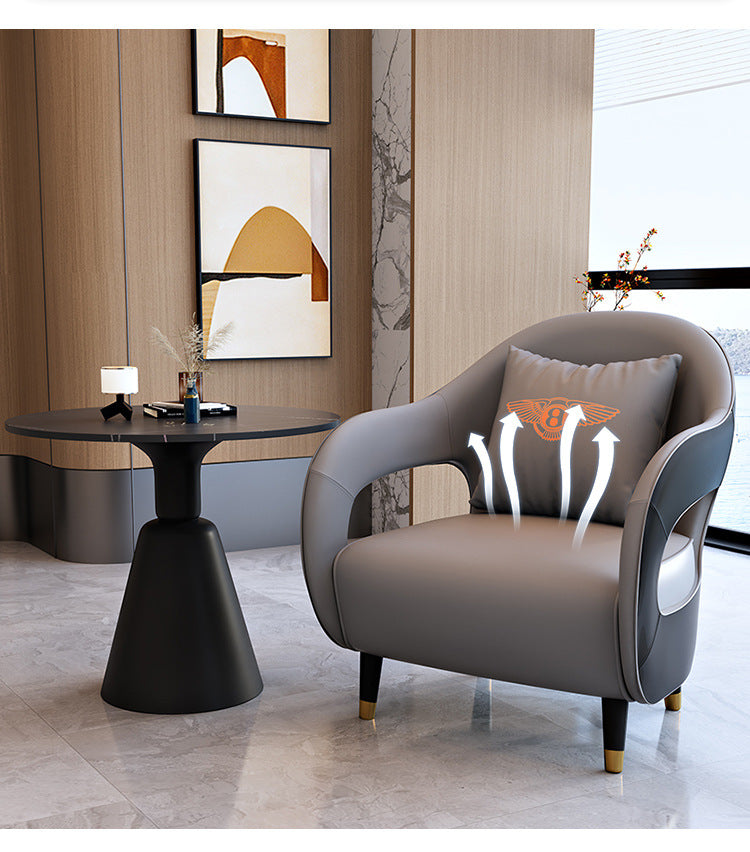 office sofa: negotiation sofa, light luxury, beauty salon, hotel lobby, business single sofa, lounge area, reception sofa