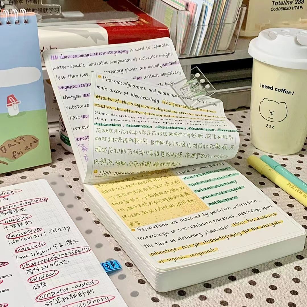 High-value grid square square ins student note notepad thickened simple handbook notes small checkered book