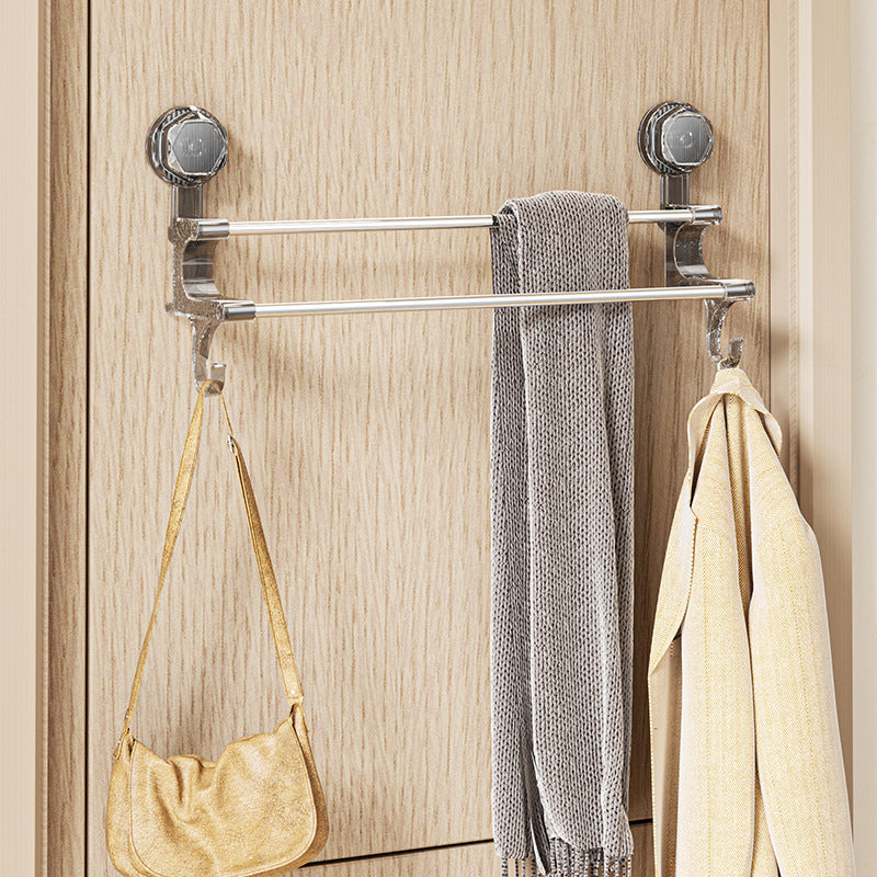towel rack toilet non-punch toilet bathroom shelf suction cup strong towel rail bath towel holder hook