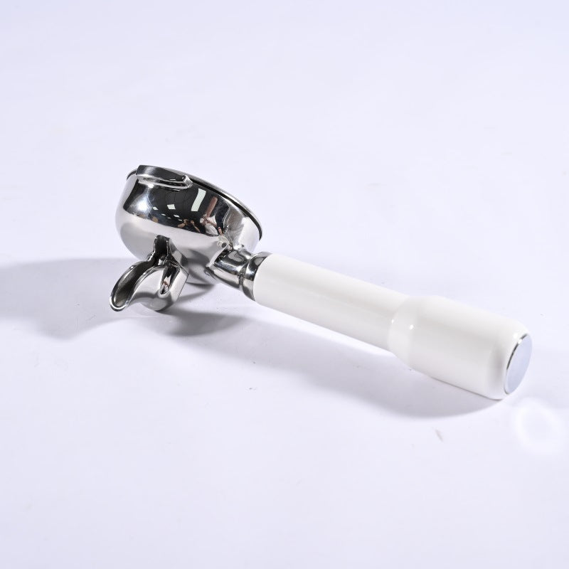 Stainless Steel Amphora 58mm Handle Double Spout Split E61 Universal Solid Wood Espresso Machine Handle