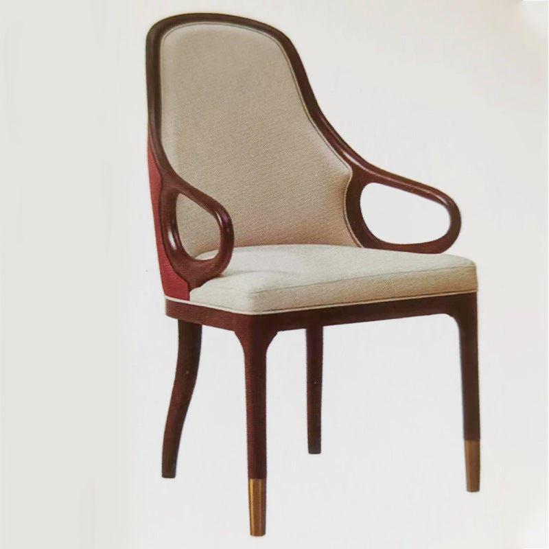 Household solid wood dining chair