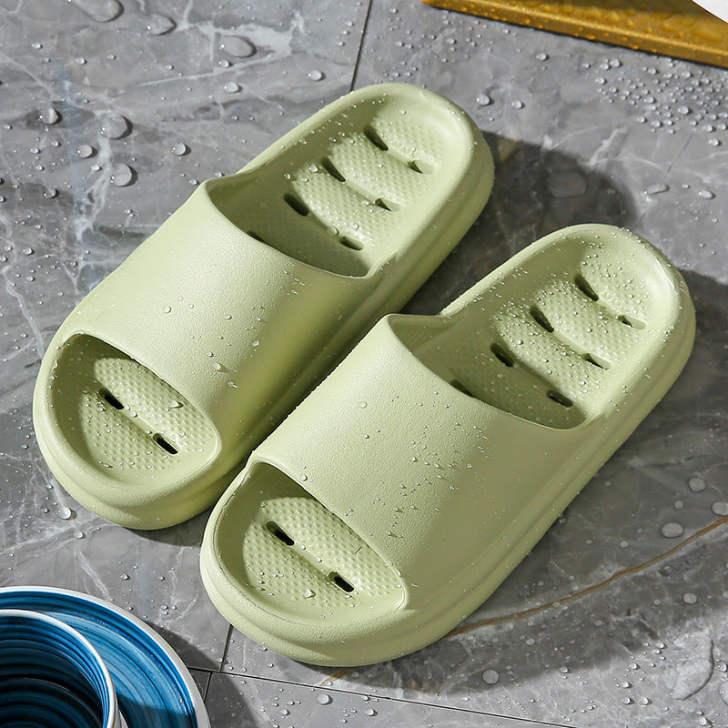 Japan anti-slip slippers bathroom men's bath special eva anti-odor wisp empty leak indoor home silent flip-flop
