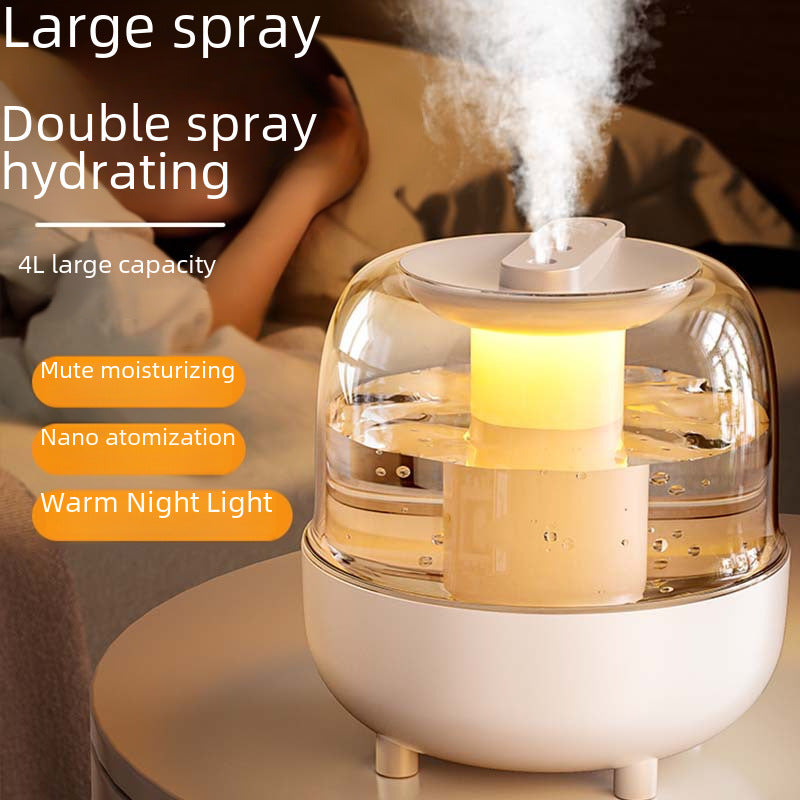 2024 New USB Large Capacity Humidifier Double Spray Home Dormitory Office Aromatherapy Bedroom Desktop Gifts