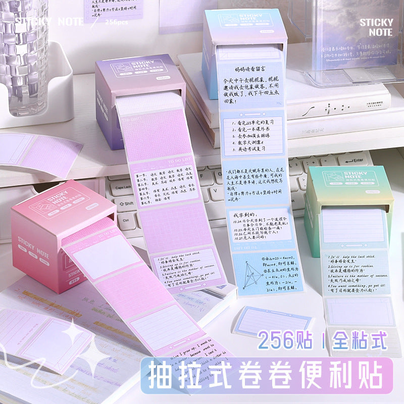 Pull-out post-it sticky notes for students with high value, special sticky notes for junior high school students, sticky notes sticky notes