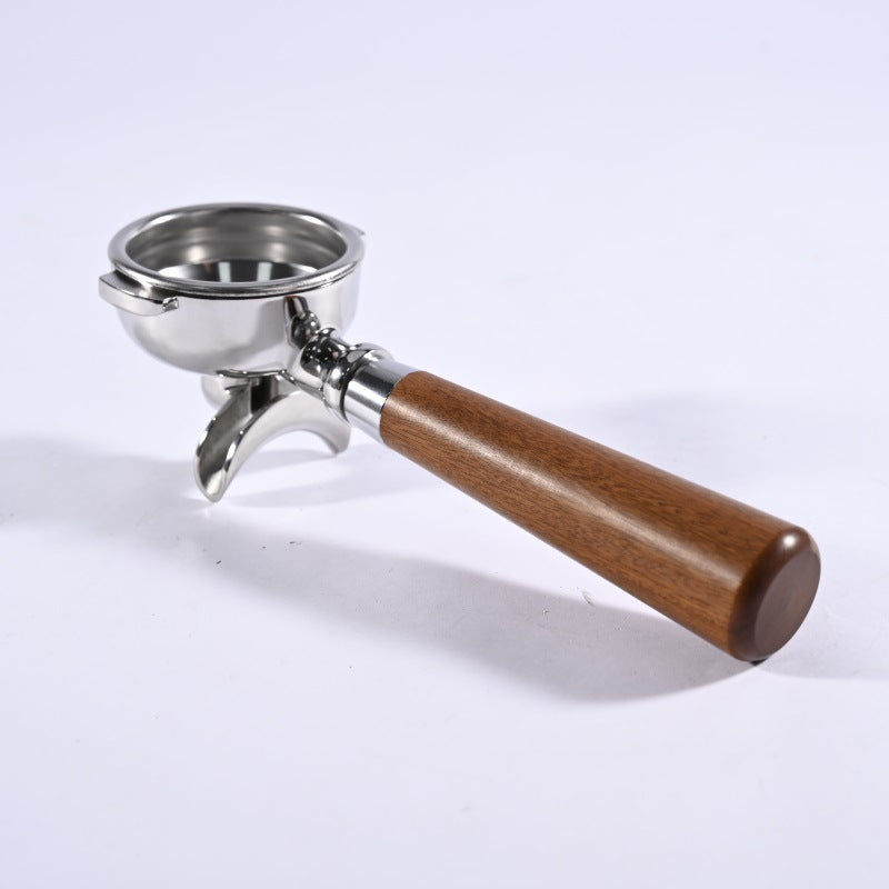 Stainless Steel Amphora 58mm Handle Double Spout Split E61 Universal Solid Wood Espresso Machine Handle