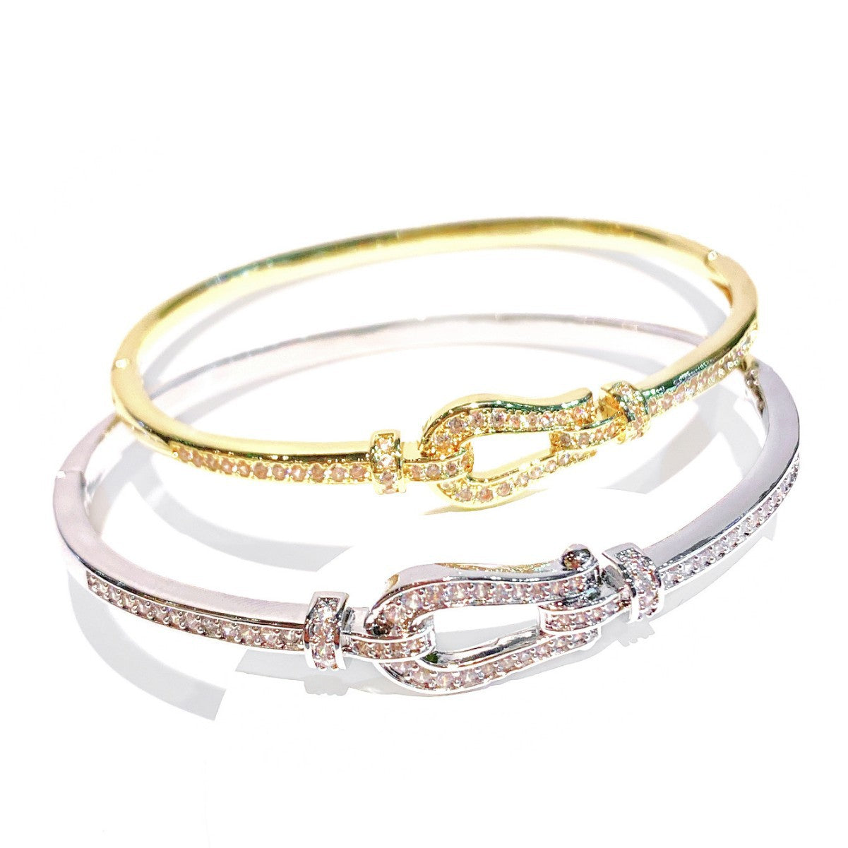 Cross-border European and American senior stars with the same micro-inlaid horseshoe bracelet, niche design, light luxury, fashion bracelet bracelet wholesale