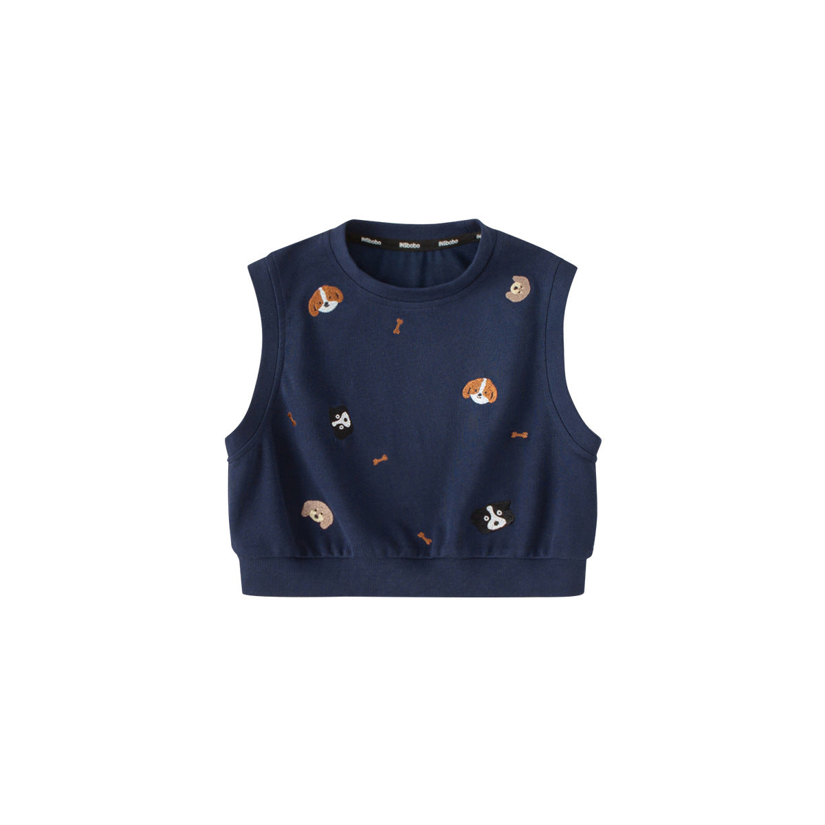 Youbao children's clothing children's knitted vest spring new boys' shoulder vest loose and versatile spring sweater top