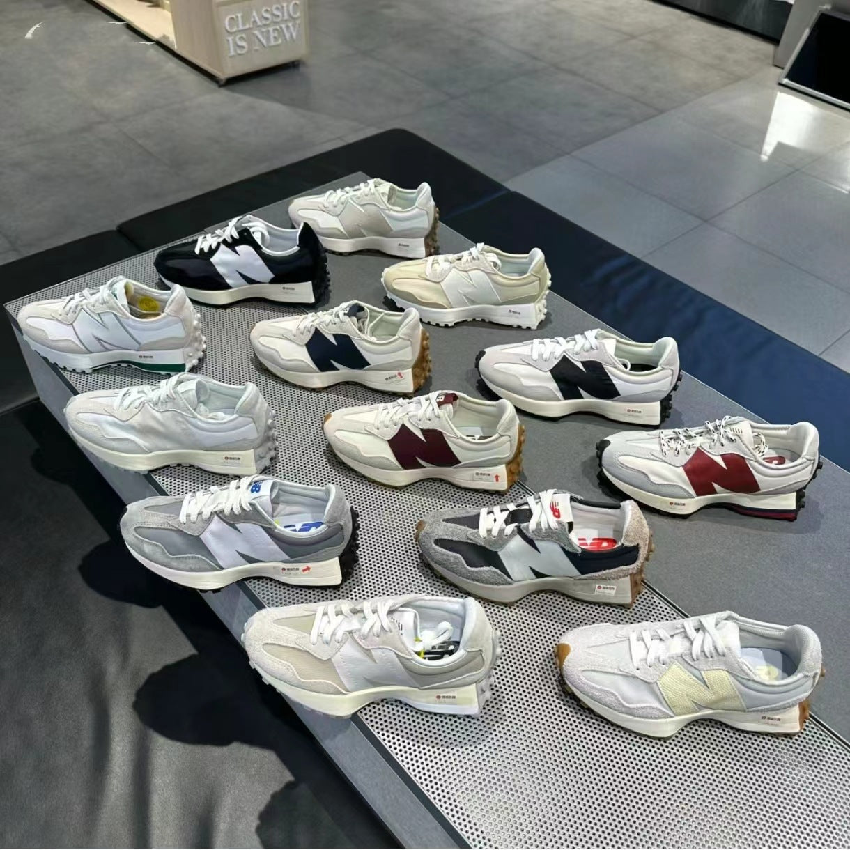 Putian shoes pure original wave new balance sneakers nb327 yuan ancestor gray men and women retro casual shoes couple running shoes