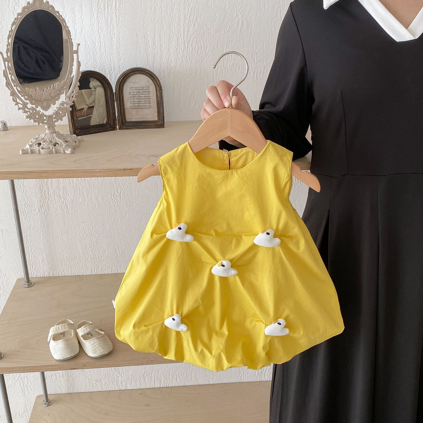 Girls Cute Vest Dress 0-5 Years Old Summer Korean Children's Clothes Baby Girl Super Cute Dress Kids Skirt AQ057