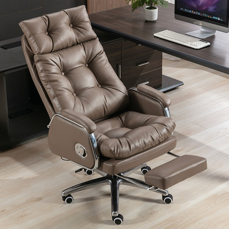 Leather boss chair reclining office chair ergonomic computer chair office business executive chair manufacturers