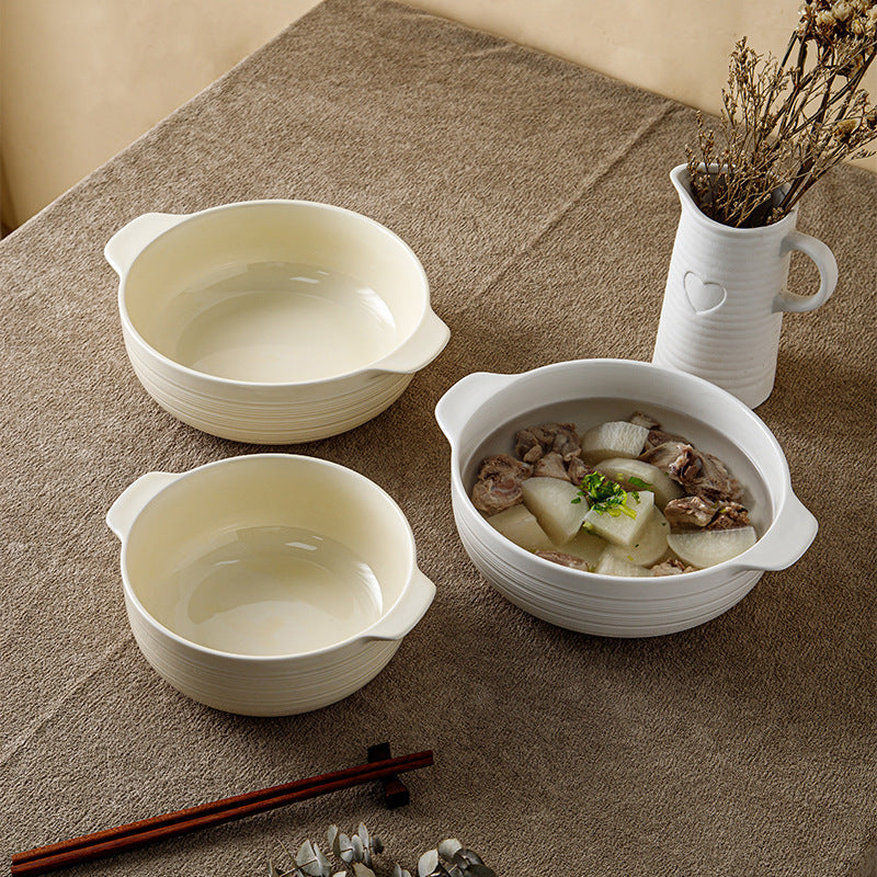 Japanese ceramic amphora soup bowl for home restaurant, new high-value large-capacity soup basin, ceramic bowl, amphora soup bowl