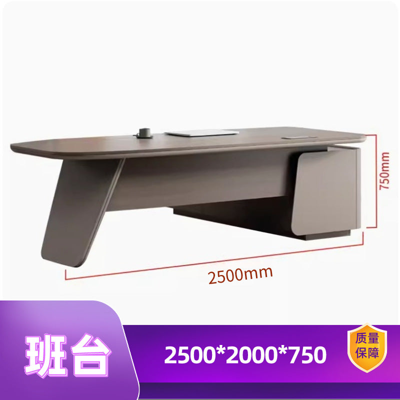 Chairman, boss, desk and chair combination, modern president's desk, manager's desk, light luxury, executive desk, office furniture