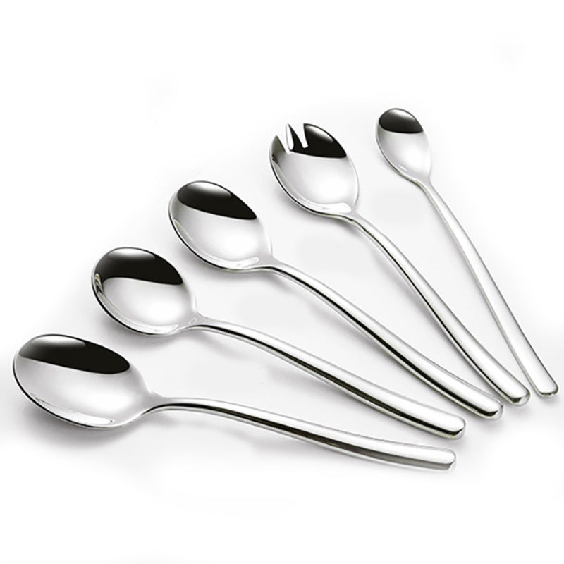 French Moonshine Series Stainless Steel Cutlery Knife, Fork and Spoon Set Titanium Plated Coffee Spoon Steak Knife Western Hotel Gifts