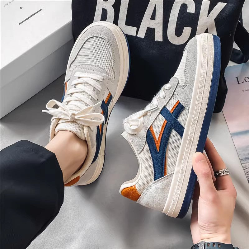 Men's Shoes 2024 New Summer Breathable Mesh Forrest Gump Flat Shoes Versatile Heightened Canvas Shoes Athleisure Trendy Shoes