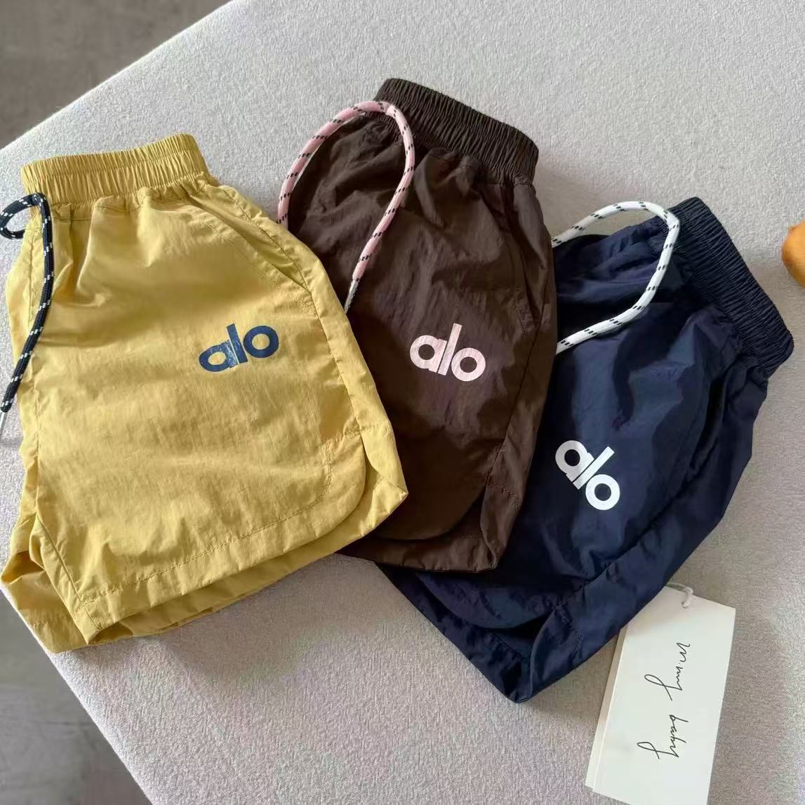 Sunshine boys shorts boys set 2025 summer contrast two-piece set baby short sleeve sportswear girls short sleeve T
