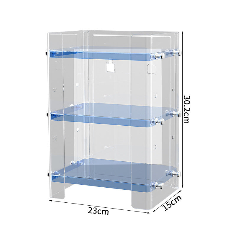 Non-perforated bathroom shelves, wall-mounted multi-layer vanities, toilets, cosmetics, toilet storage artifacts
