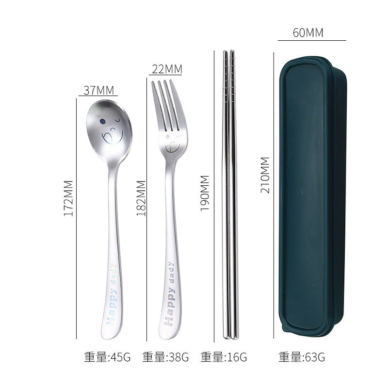 Stainless steel convenient cutlery set