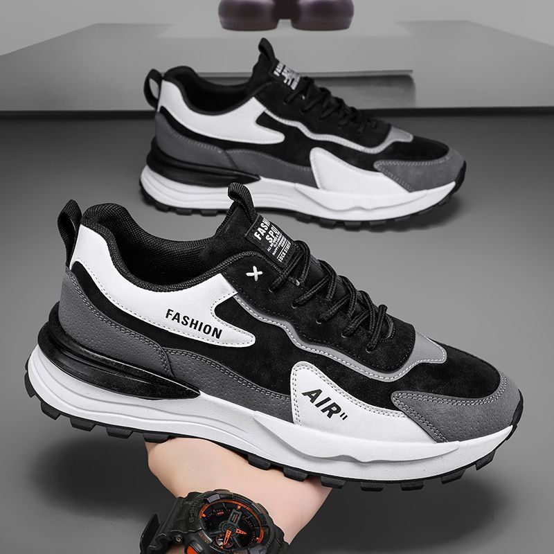 Men's shoes sneakers 2025 new spring casual shoes summer work to work leather waterproof non-slip labor protection tide shoes