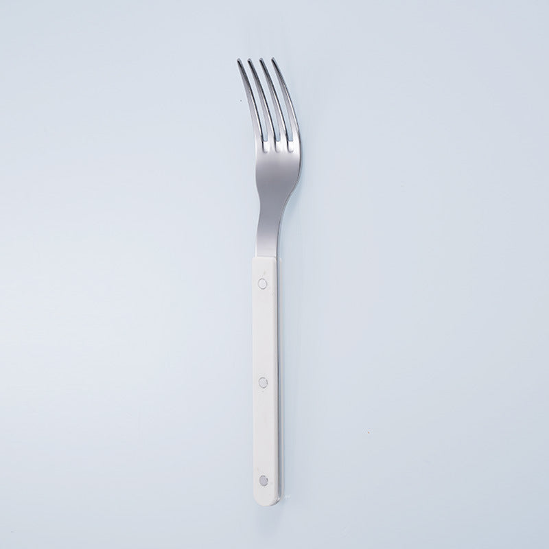 New stainless steel cutlery cutlery cutlery home kitchen hotel western restaurant steak knife clamp handle cutlery set wholesale