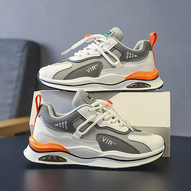 Boys' sneakers, spring new cross-border hot children's shoes, mesh breathable Forrest Gump shoes, primary school running shoes