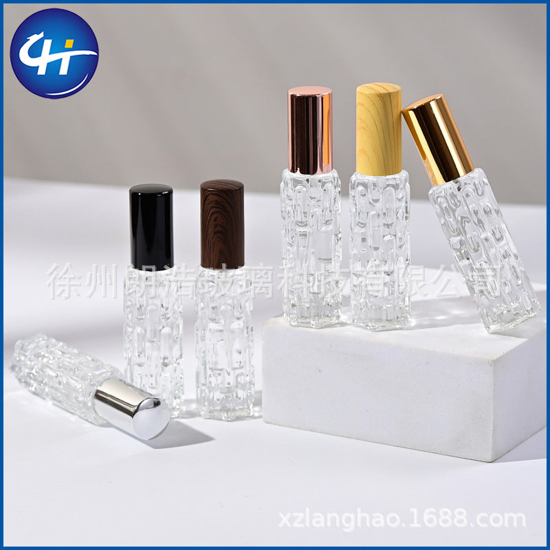 Wholesale 10ml bitter melon bottle perfume dispensing bottle perfume bottle press spray bottle travel portable glass sample bottle