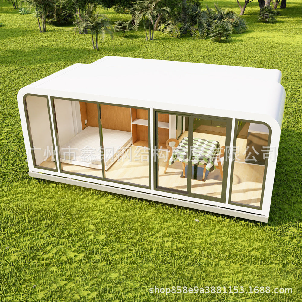 Apple Warehouse B&B export trade capsule house space capsule mobile house one bedroom one living room expansion house manufacturers export