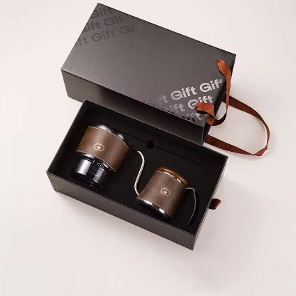 Business gift company, high-end logo, pour-over coffee pot set, New Year's event gifts, anniversary annual meeting employees