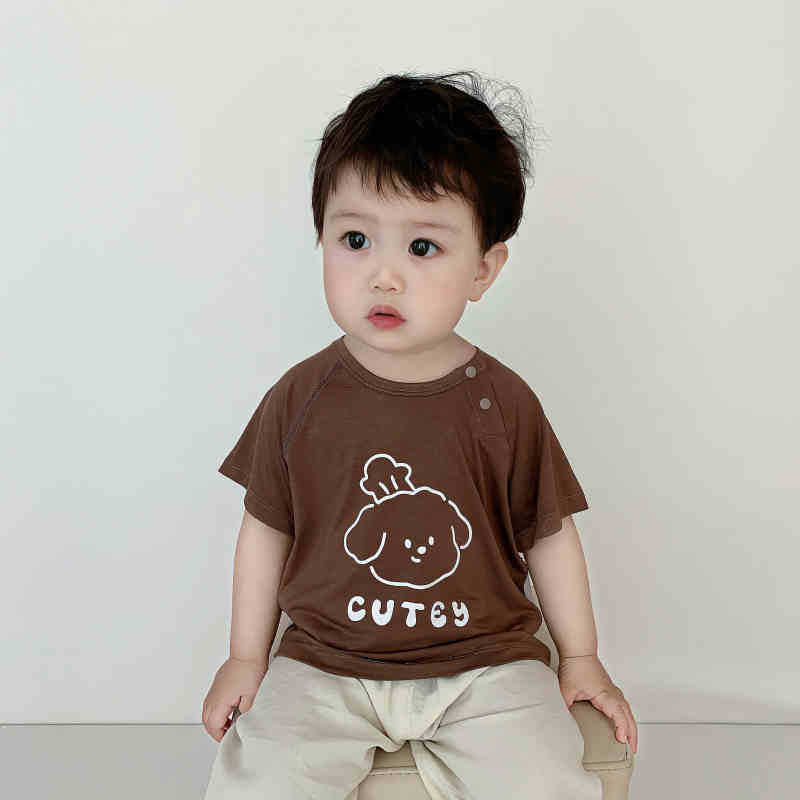 Baby short sleeve modal half sleeve top baby boy summer thin toddler clothes kids boy t-shirt summer dress
