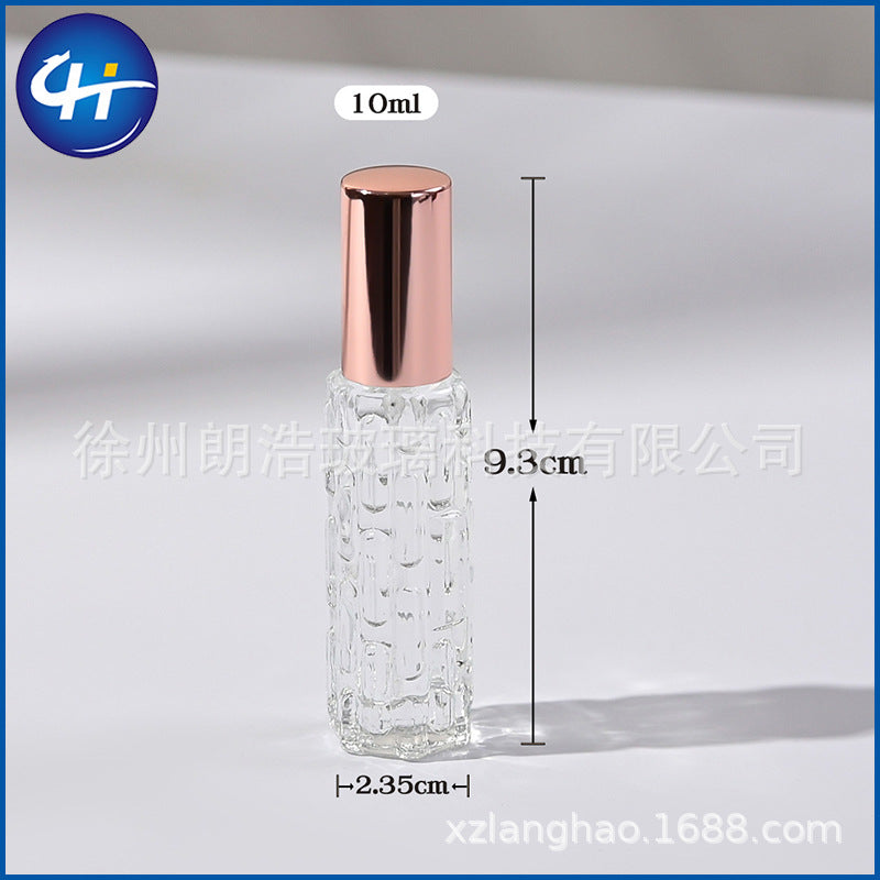 Wholesale 10ml bitter melon bottle perfume dispensing bottle perfume bottle press spray bottle travel portable glass sample bottle
