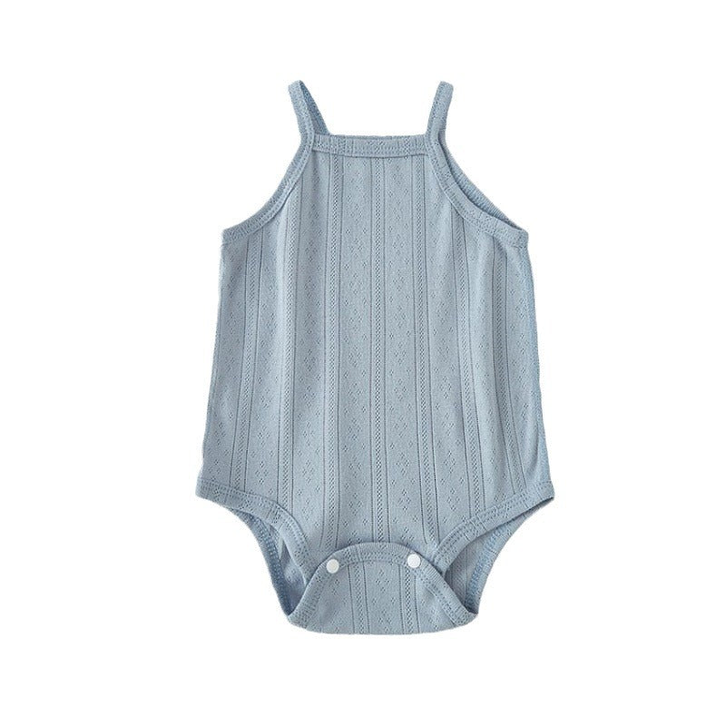 Baby bag fart clothes, summer thin bottom, inner suspenders, breathable, summer baby vest, Hargi, newborn crawling suit
