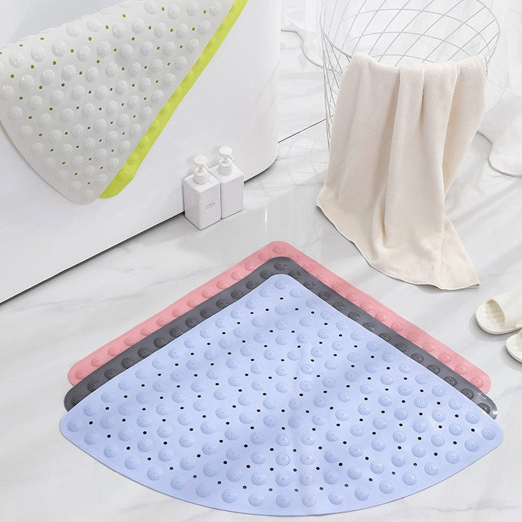 Fan-shaped shower room mat bathroom anti-skid bath bath mats hotel bathroom toilet mat bath mat