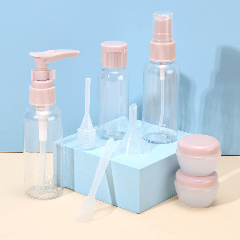 Bottled Travel 8-Piece Set Cosmetic Spray Toner Shampoo Body Wash Cream Lotion Cream Cream Bottle