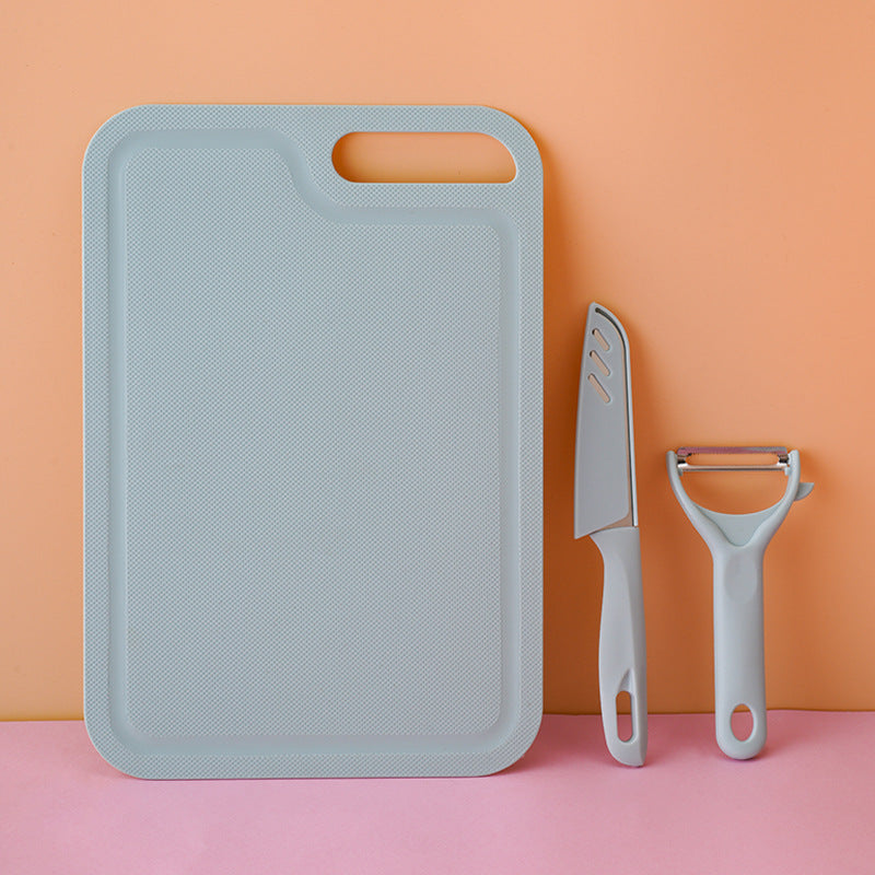 Home cutting board, slicing knife, kitchen knife set, dormitory cutting board, full set, combination gift, cutting board, fruit cutting board
