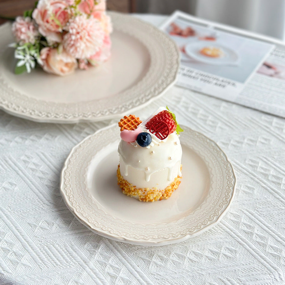 Ceramic steak plate, high-end Western plate, hotel personalized dish plate, pasta plate, cake plate, home steak plate