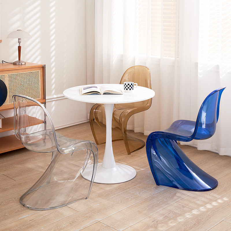 Pan Dong chair simple modern dining chair creative designer acrylic plastic chair net red transparent chair makeup stool
