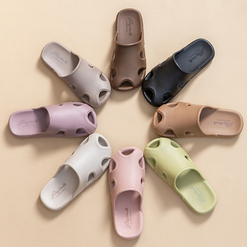 Jiajiale summer men's slippers, indoor home bathroom, bath, non-slip, simple simple solid color exterior wear, trendy Baotou sandals
