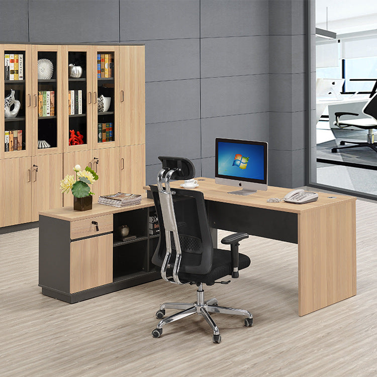 Simple Modern Office Supervisor Manager Desk Desk Bench Plate New Chinese Style Small Single Boss Desk Desk