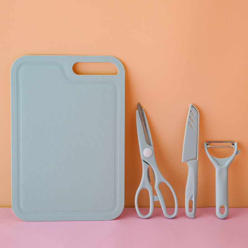 Home cutting board, slicing knife, kitchen knife set, dormitory cutting board, full set, combination gift, cutting board, fruit cutting board