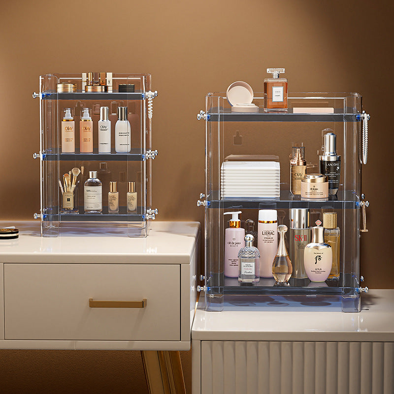 Non-perforated bathroom shelves, wall-mounted multi-layer vanities, toilets, cosmetics, toilet storage artifacts