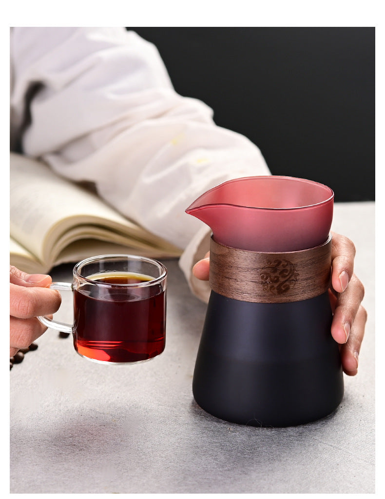 V60 Coffee Filter Cup Hand Pour Coffee Sharing Pot Set Coffee Glass Drip Filter Cup Hanging Ear Coffee Cup Smart Cup