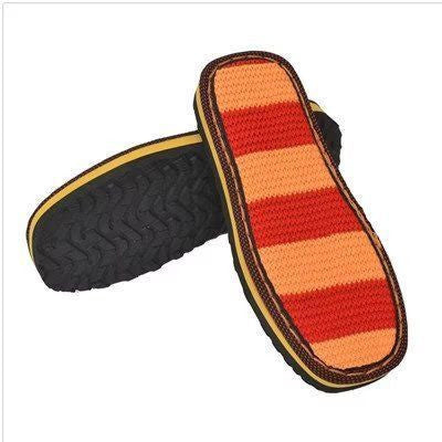 Ruzi cow embroidered soles spring, autumn and winter DIY hand-woven crystal bottom cow tendon sole slippers wear-resistant anti-slip protection