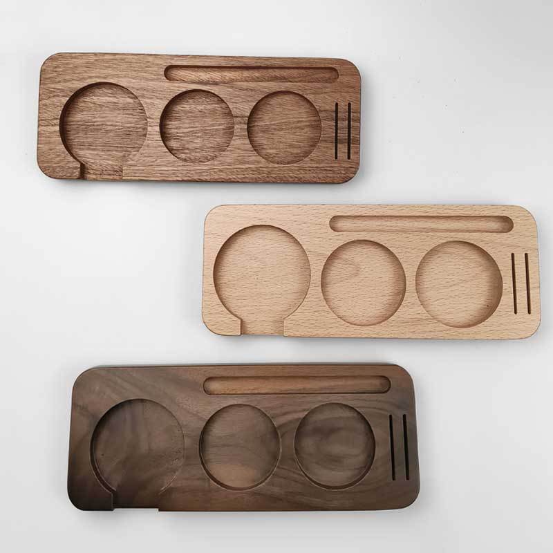 Coffee press seat, coffee machine handle, supporting utensils, storage walnut filler seat, handle support frame, powder hammer