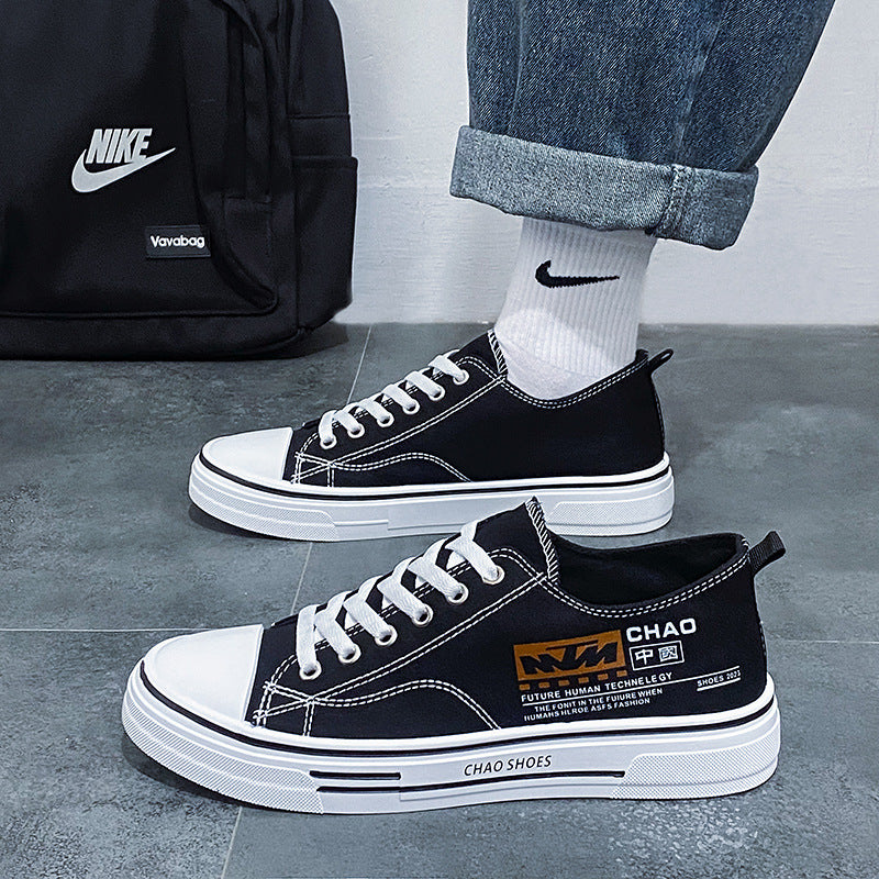 Canvas Men's Shoes New Summer Men's Breathable Casual Sports Flats Trendy Men's Student Versatile Shoes