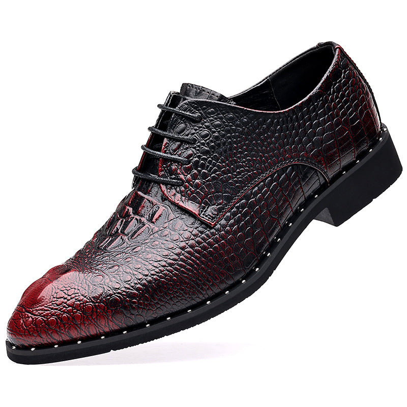 2025 Spring New Business Men's Soft Sole Trendy Versatile Fashion Casual Shoes Wear-Resistant Breathable Non-slip Leather Shoes Men
