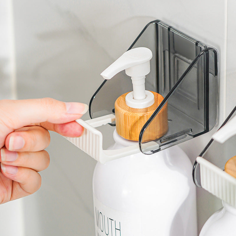 Shower gel shelf no punching shampoo stand, bathroom dish soap hanger, toilet hand sanitizer wall hanger