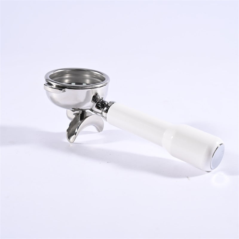 Stainless Steel Amphora 58mm Handle Double Spout Split E61 Universal Solid Wood Espresso Machine Handle