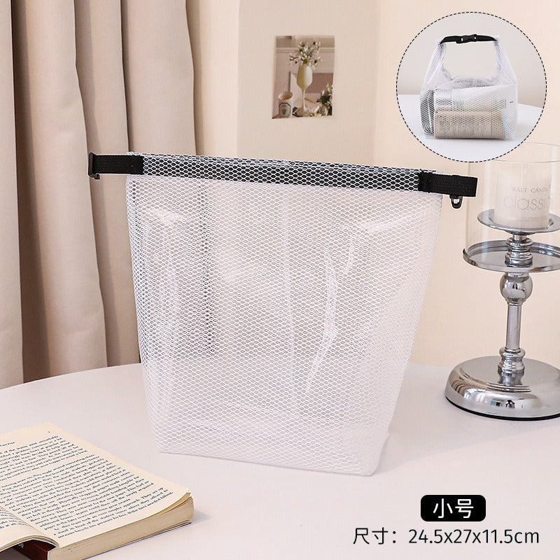 Waterproof Storage Bag Women's Large Capacity Transparent Travel Fitness Swimming Bag Portable Hand Carry Cosmetics Storage Toiletry Bag