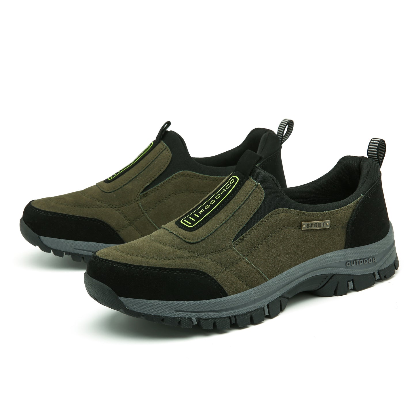 Spring and Autumn New Outdoor Leisure Sports Walking Shoes for the Elderly Men's Plus Size Mountaineering Running Shoes Trendy and Fashionable Cross-border
