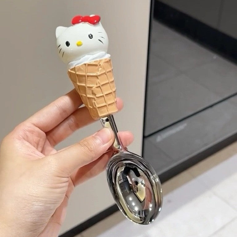 Crab claw spoon, apple kernel spoon, ice cream spoon, household creative cartoon cute dessert spoon, high-value rice spoon soup