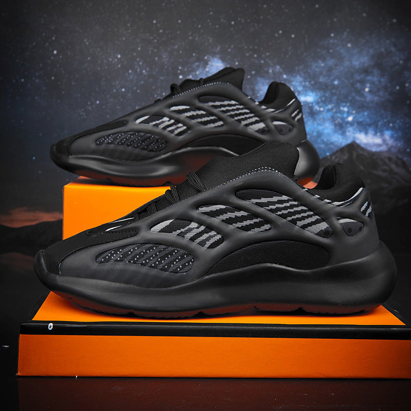 Cross border coconut shoes 700V3 retro skeleton shoes luminous trend couple dad shoes athleisure men's shoes